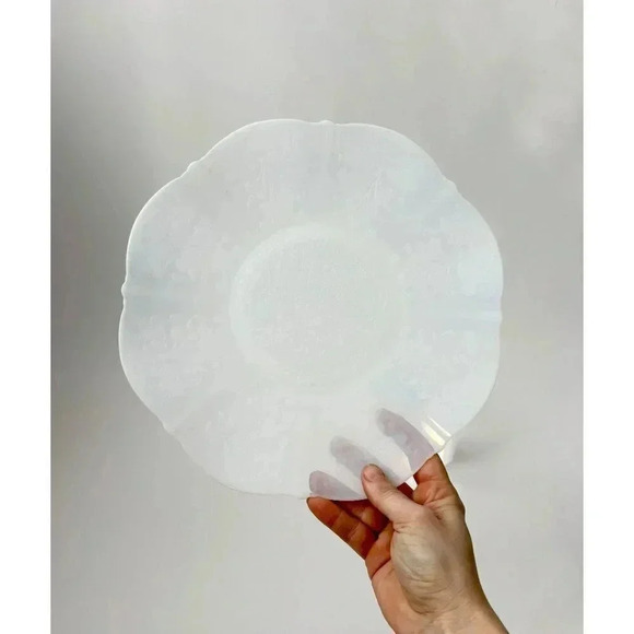 Vintage Macbeth Evans American Sweetheart Pattern Moonstone Iridescent plate - Picture 1 of 9